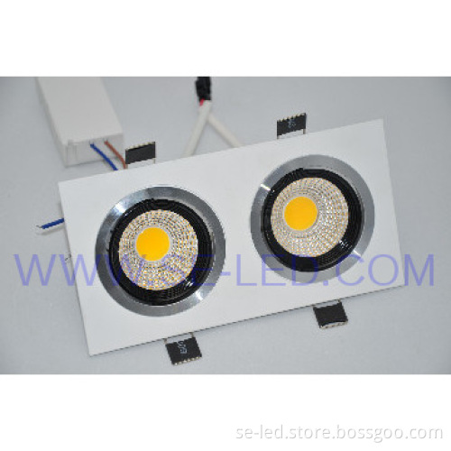 7x2W empotrada interior Blanco puro rectángulo EMPOTRABLES LED